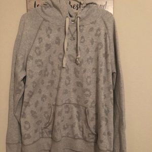 Old Navy Leopard Grey Hoodie